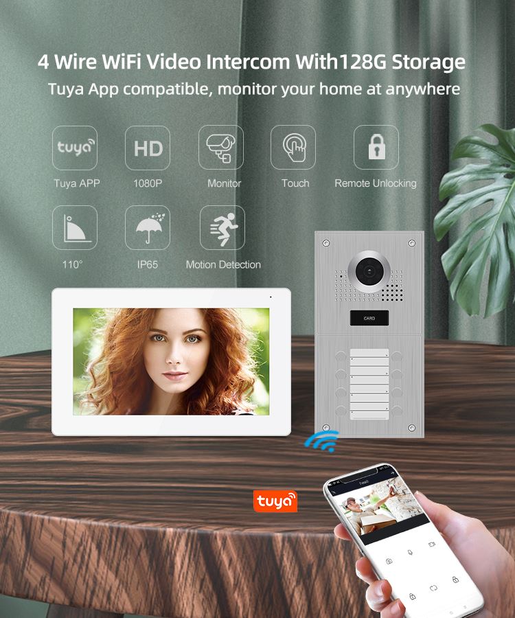 1 Apartment Intercom System with Door Release